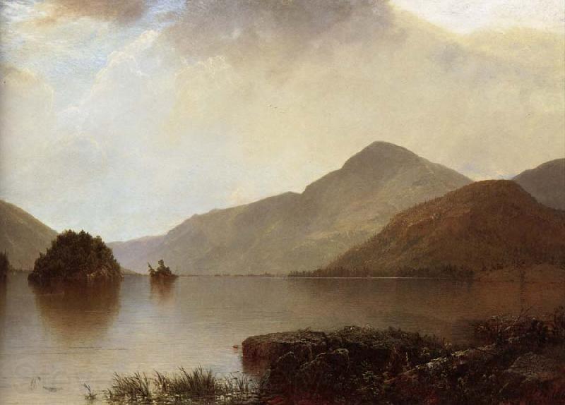 John Frederick Kensett Lake George Norge oil painting art